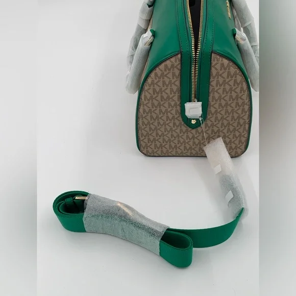 🌹New List🌹NWT Michael Kors MK Signature Jet Set Travel Medium Duffle Bag Satchel - Picture 13 of 15